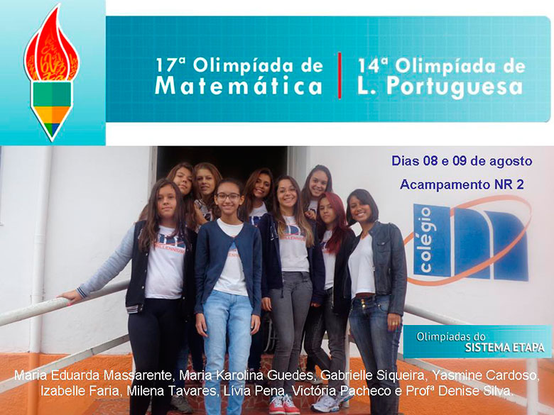 17ª Olimpíada de Matemática e 14ª Olimpíada de Língua Portuguesa
